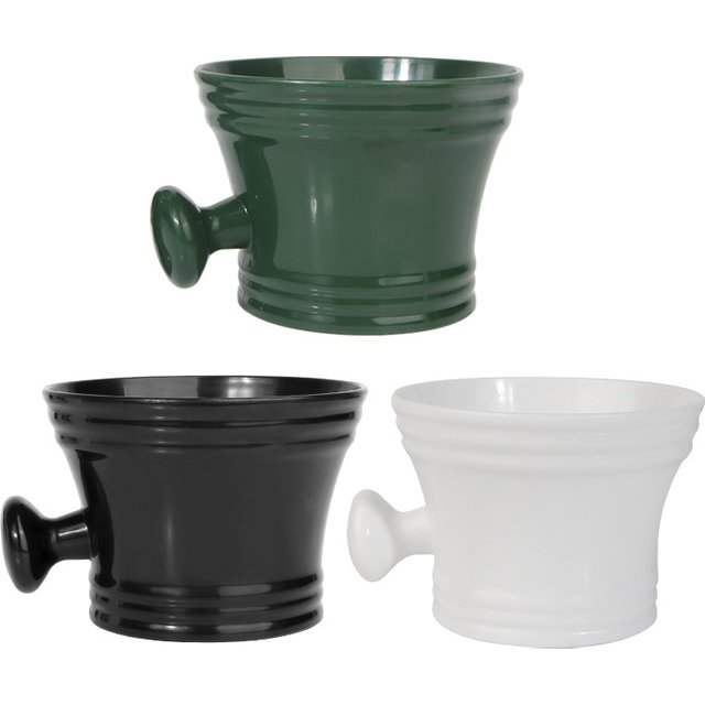 1 Piece Plastic Shaving Bowl Shaving Soap Cup with Handle Barber Shaving Bowl Tool Special for Facial Cleaning Accessories