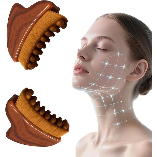 Multifunctional Portable Chin Contouring Lymphatic Drainage Facial Brush Facial Brush Sculpting Tool Ergonomic Perfect Gift