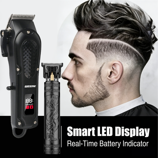 2026 Professional Electric Hair Clipper 0mm Bald Fade USB Men Shaver Close Cutting Cordless Trimmer Grooming Kit for Home Barber