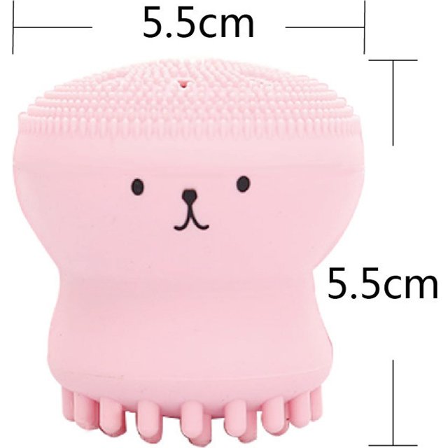 Facial cleansing brush, small octopus brush, cleansing facial cleanser, silicone blackhead cleaning tool