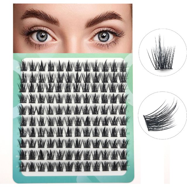 3DFluffy Single Cluster False Lashes Premade Volume Fans Individual Eyelash Segmented Natural Fake Lash For Eye Extension Makeup