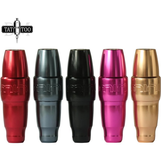 Mini FK Tattoo Machine Japan Motor RCA Connector Permanent Makeup Cartridge Rotary Tattoo Pen