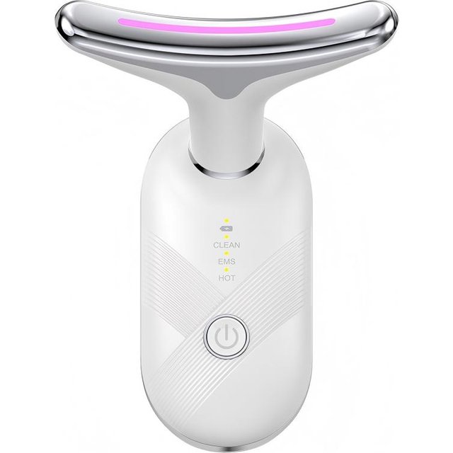Multifunction Neck Face Massager Sculpting Tool 3 Mode Vibration Microcurrent Facial Device Double Chin Remover for Skin Care