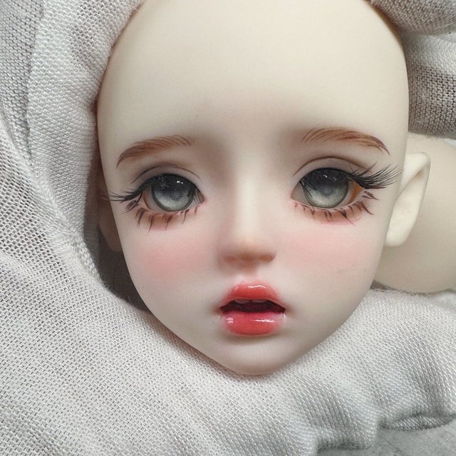 1/6 YOSD Girl BJD Doll Practice Head Makeup Face PVC Vinyl