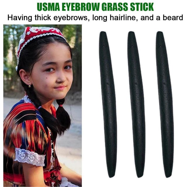 Usma enge-Poudre de croissance des cheveux, mascara pour cheveux noirs, optique, favorise la