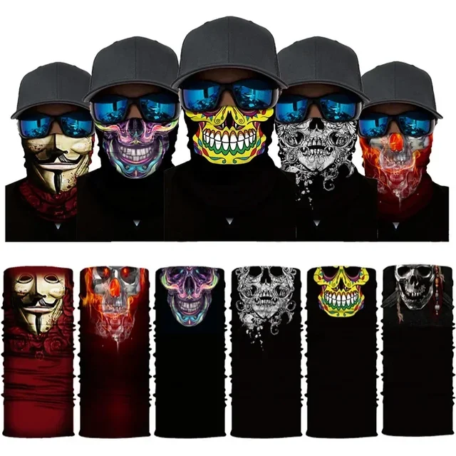 Masque facial de cyclisme de Camouflage, écharpe militaire tactique, guêtre de cou pour hommes,