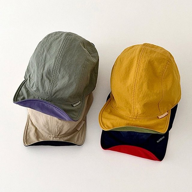 New Double-sided Baseball Cap Mountain Style Soft Thin Brim Hip-hop Hats Quick-drying Breathable Sunscreen Hat Outdoor