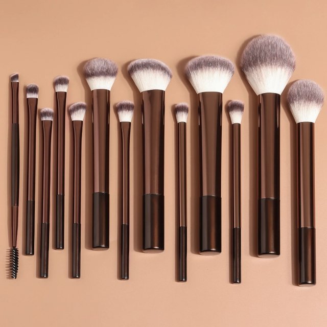 13 Piece Soft Fluffy Makeup Brush Set Foundation Make-Up Concealer Powder Eye Shadow Powder Blusher Facial Beauty Tool