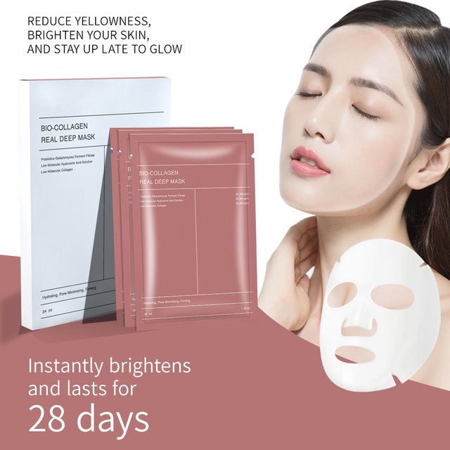 Real Deep Mask, Hydrating Overnight Hydrogel Face Mask, Pore Minimizing, Elasticity, Plumping, Travel Essentials Self Care Gifts