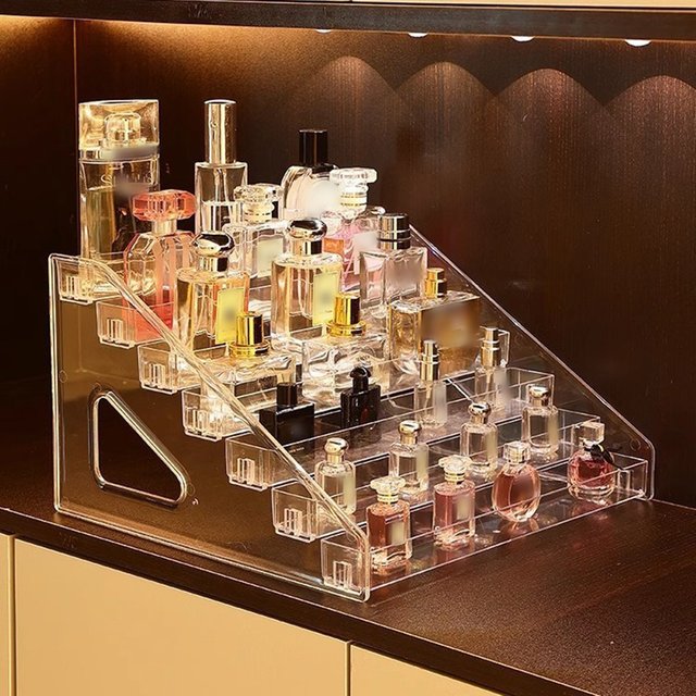 Multi-Layer Ladder Blind Box Storage Box Makeup Figure Small Ornament Large Capacity Display Stand Acrylic Display Rack