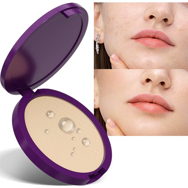 5 Colors Matte Full Natural Coverage Pressed Powder Oil Control Weightless Finishing Powder Foundation Makeup Concealer Cosmetic