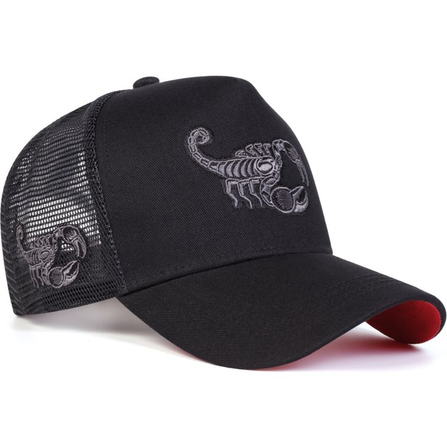 Unisex Scorpion Embroidery Baseball Net Caps Spring Summer Outdoor Adjustable Casual Hats Sunscreen Hat Sports Cap