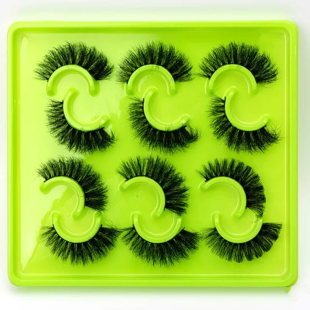 NEW 6Pairs 8D Mink Eyelashes 100% Cruelty Free Lashes Reusable Lashes Natural Wispy False Lashes Makeup Strip Fluffy Cat Lash