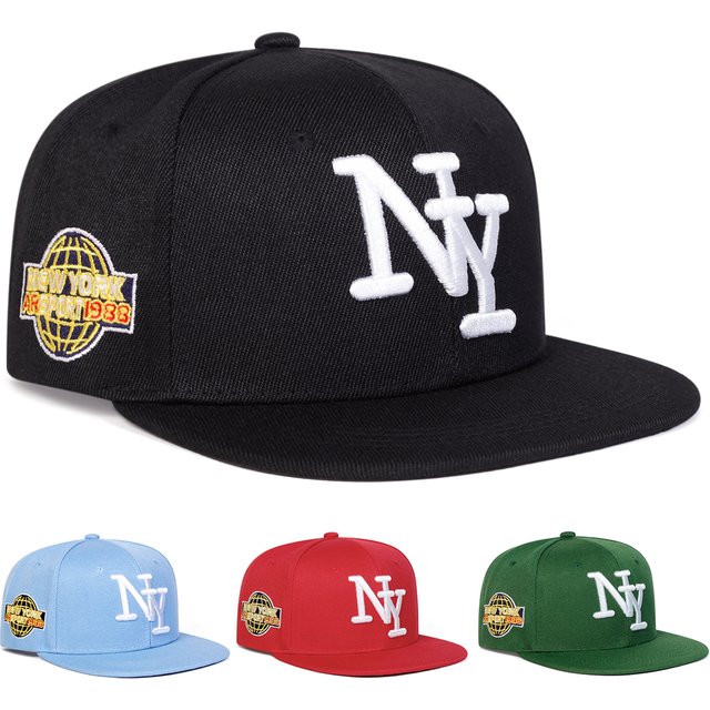 Unisex NY Letter Embroidery Hip-hop Hats Spring and Autumn Outdoor Adjustable Casual Baseball Caps Sunscreen Hat Sports Cap