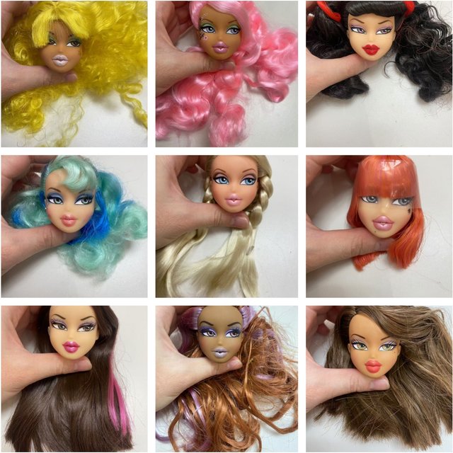 Beautiful Bratzdoll Makeup Doll Girls Love Cute Dolls Head Plastic Head