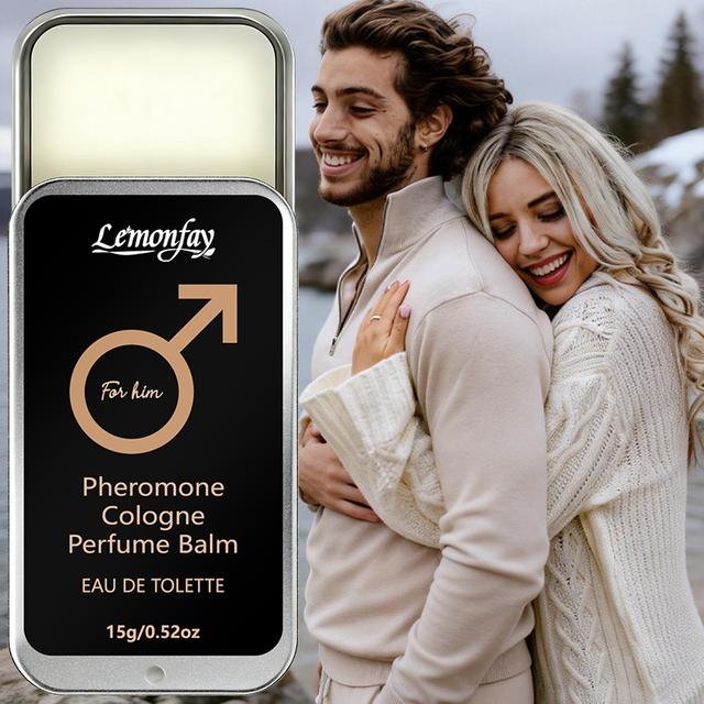 Lemonfay For Him Pheromone Cologne Perfume Balm - 15g EDT Long-Lasting Solid Fragrance for men Portable Pocket Perfume