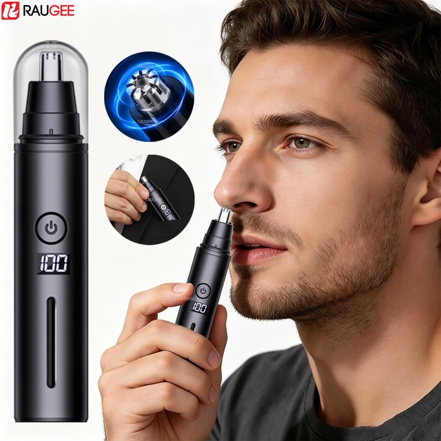 Nose Hair Trimmer for men Mini Electric Nose Hair Clipper Eyebrow Nose and Ears Hair Trimmer USB Rechargeable Nose Hair Remover