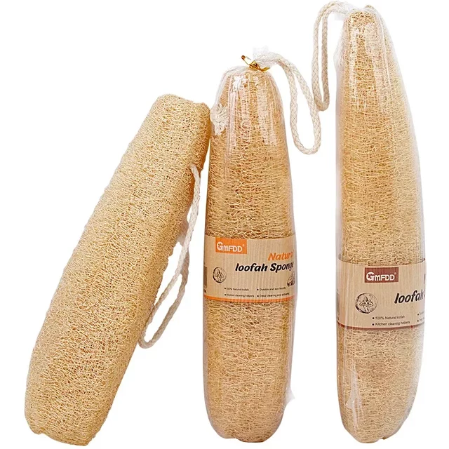About 30-40cm Whole Natural Organic Loofah Sponges Exfoliating Shower Bath Loofah Luffa Body Scrubbers for SPA Beauty Skin Care