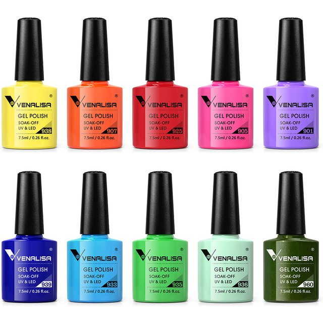 7.5ml Venalisa Nail Gel Polish TPO FREE HEMA FREE Nail Art Soak Off UV LED Gel Nail Polish Canni Factory Organic Gel Lacquer
