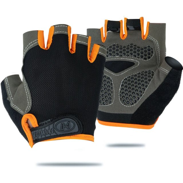 1 Pair Cycling Gloves Breathable Anti-slip Half Finger Mtb Road Bicycle Gloves Shock-Absorbing Sunscreen Fitness Bicycle Gloves