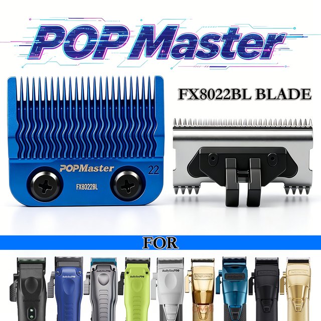 POP Master Professional Original Replacement of Electric Hair Clipper Blades FX8022BL Fade Blade for FXT45C、FX86、FX82、FX899、FX87