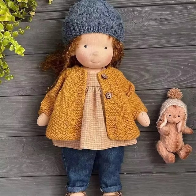 Available Cute Cotton Waldorf Doll Diy Gift Box Artist Handmade Mini Makeup Doll Children'S Toy Birthday Surprise Gift