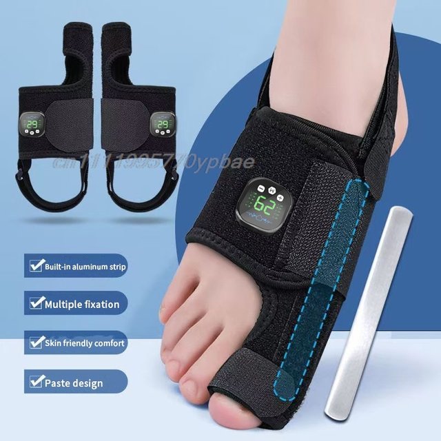 Electric Bunion Corrector Toe Straightener Splint With TENS Massage Pain Relief For Hallux Valgus Foot Care Orthopedic