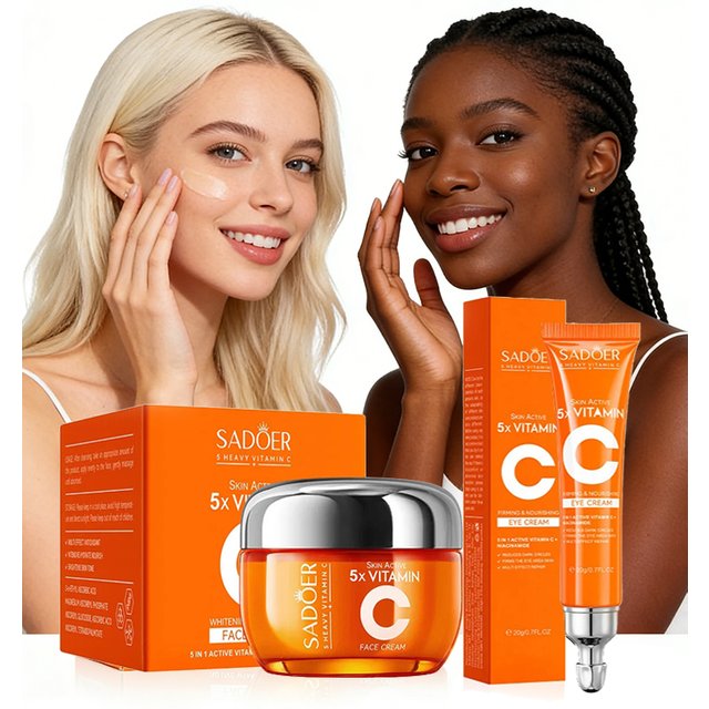 SADOER Vitamin C Face Cream Facial skincare Firming Moisturizing Brightening Hydrating Facial Creams Beauty Face Skin Care