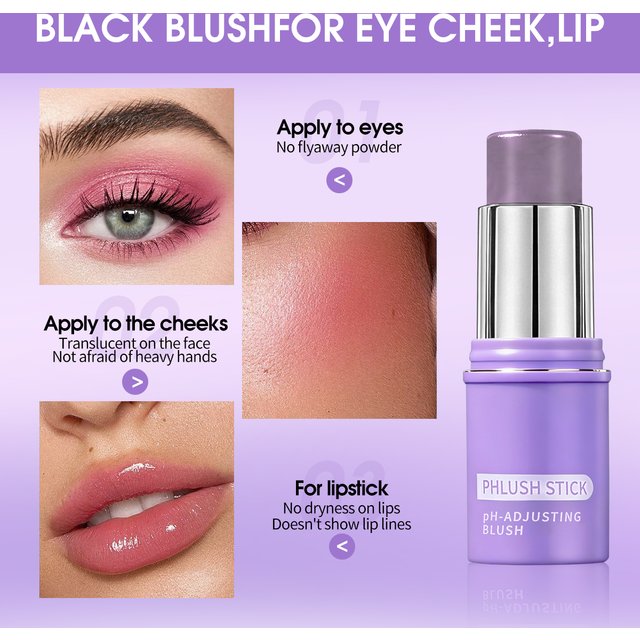Adjusting Color Changing Blush Stick Multi‑Use Makeup Stick For Eyes Cheeks Lips Waterproof Long Lasting Cream Blush Cosmetic