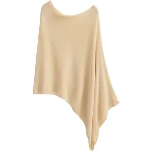 Trendy Loose Irregular Cape Shawl Thin Sun Protection Shawls Ice Silk Sunscreen Scarf