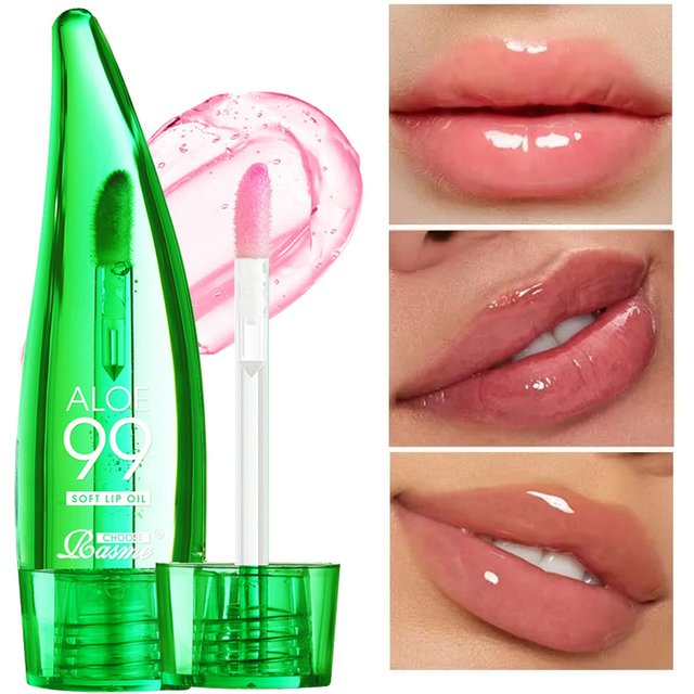 99% Aloe Vera Temperature-Changing Lip Balm, Anti-Dryness, Long-Lasting Moisturizing, Transparent Liquid Lip Care Product