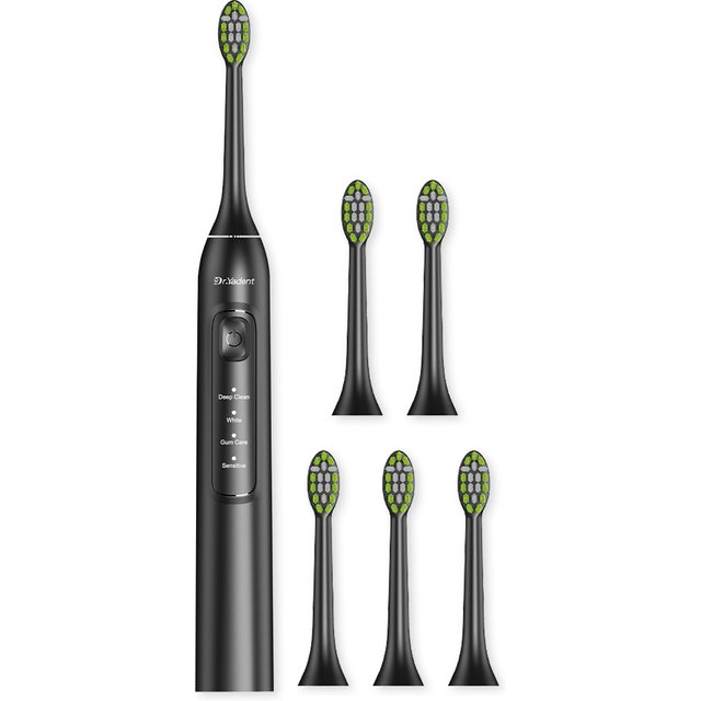 Dr Yadent Sonic Toothbrush for Adults 4 Modes Electric Toothbrush with 6 Brush Heads Type-C IPX7 Waterproof Toothbrush for Oral