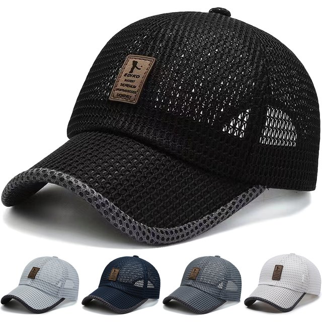 Unisex Label Mesh Breathable Baseball Caps Spring and Summer Outdoor Adjustable Casual Hats Sunscreen Hat