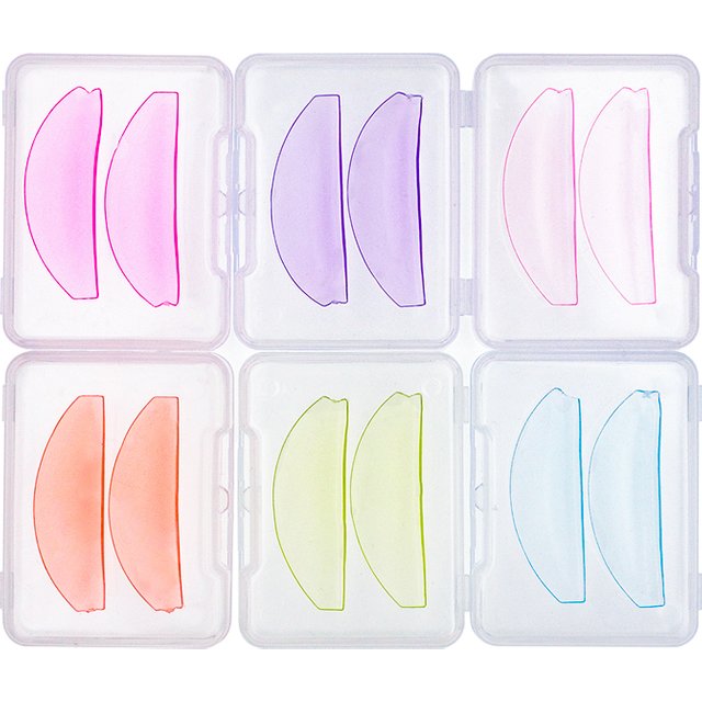 9 Color Ultra Thin Silicone Eyelash Perm Pads Lashes Rods Shield Lifting 3D Eyelash Curler Accessories Applicator Makeup Tool