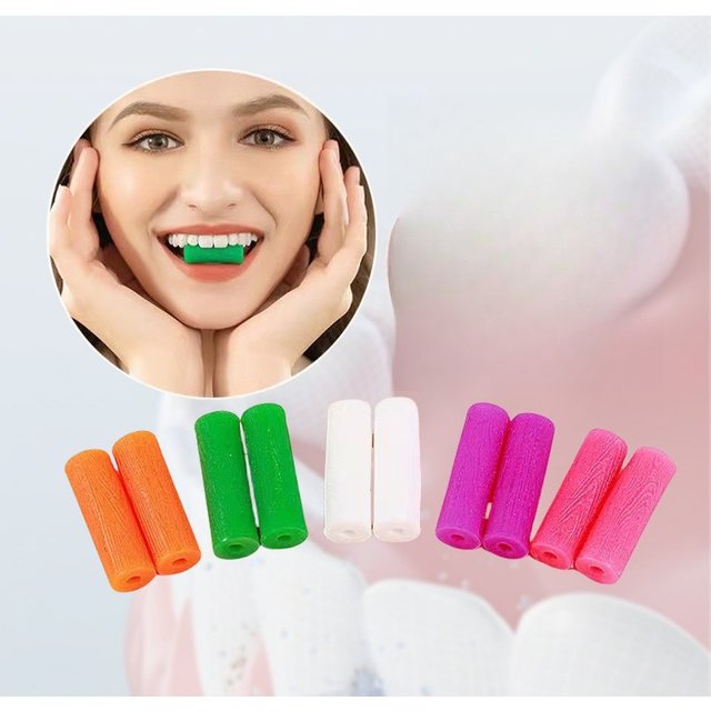 50 paires de Chewies orthodontiques, parfums de fruits, aligneurs de dents en Silicone, bâton de morsure, aligneurs à mâcher pour bretelles dentaires invisibles