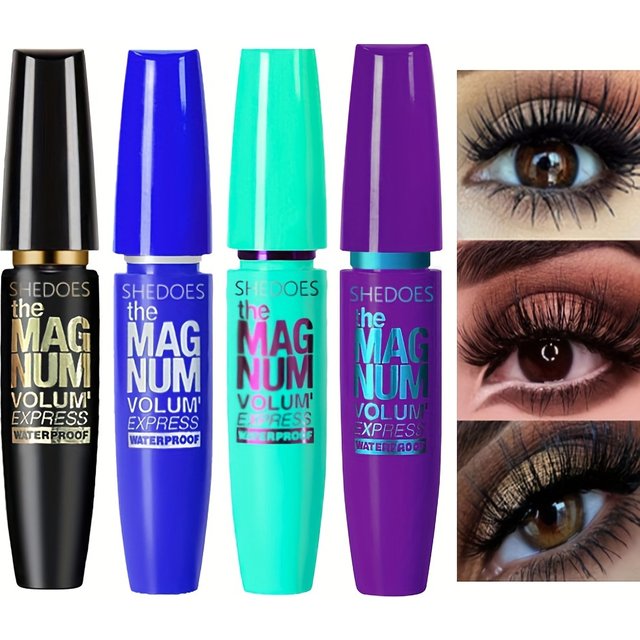 Mascara noir 4D, fibre liquide, imperméable, UNIS issant, allongeant, curling