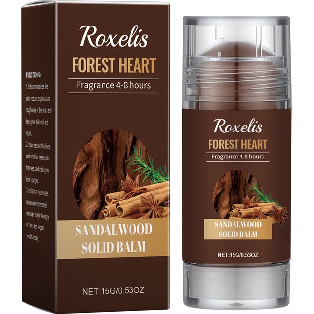 Sandalwood Solid Perfume for men Woody Light Perfume Balm Long Lasting Fragrance Show Charms Odor Remover Deodorant Solid Balms