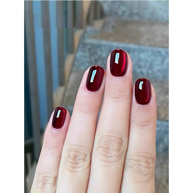 1pcs WS Pigeon Blood Red Cat Eye Gel Nail Polish 2026 New Super Sparkly Versatile Crystal Cat Eye Gel Nail Art Nail Supplies