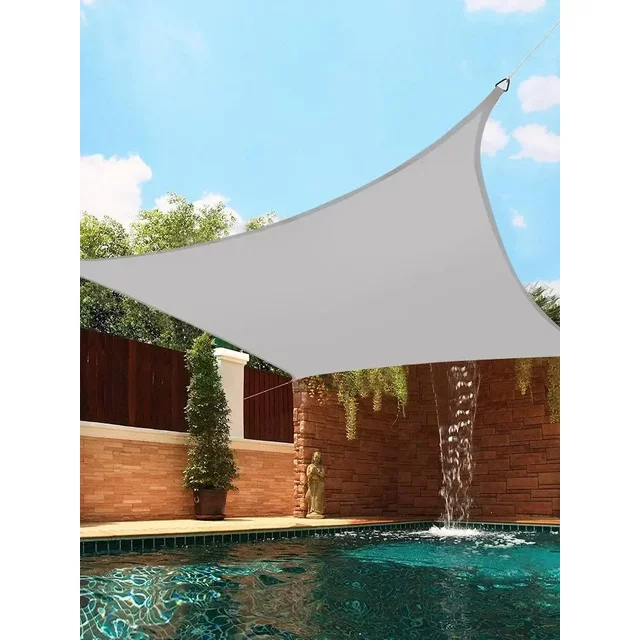 Waterproof Sun Shade Sail Grey Rectangle Triangle Sunscreen Awning Canopy UV Block Shade Sails for Garden Patio Balcony Pergola