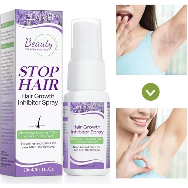 Permanant Hair Growth Removal Inhibitor Spray Beard Bikini Intimate Legs Body Armpit Painless Facial Stop Hair