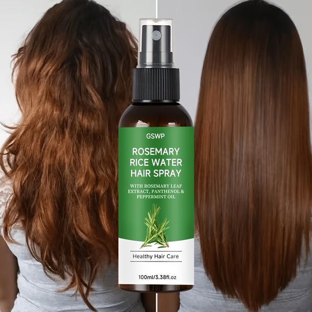 GSWP Rosemary Hair Care Spray, Lightweight and Non-Greasy, It Leaves Hair Soft and Silky, Adds Natural Volume. 100ml/200ml