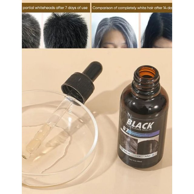B7 Vitamin Black Hair essence Serum Hair Care Essential Oil Lasting Nourishing, Preventing Dry Hair Loss