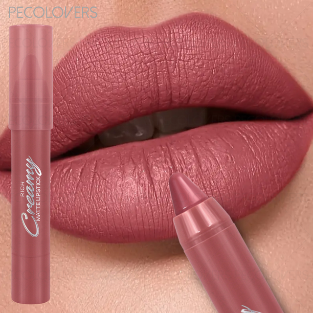 1 Pc Matte Lip Liner and Lipstick Pen, Smooth To Apply, Waterproof Long-lasting Non-sticky, Perfect Festival Gifts, Daily Makeup