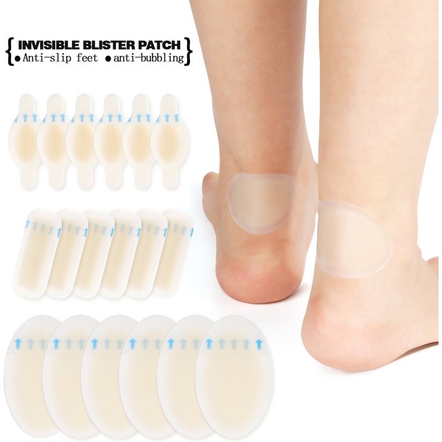 10 Pieces New of Upgraded Invisible Blister Patch Biomimetic Anti Pain Relief Foot Care Multifunctional Invisible Heel Inserts