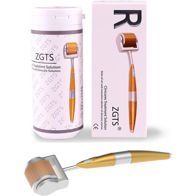192 Titanium Needles for Facial Body Hair Growth Professional Derma Roller for Skin Beard Skin Care Tool Needle Micro Face Roll