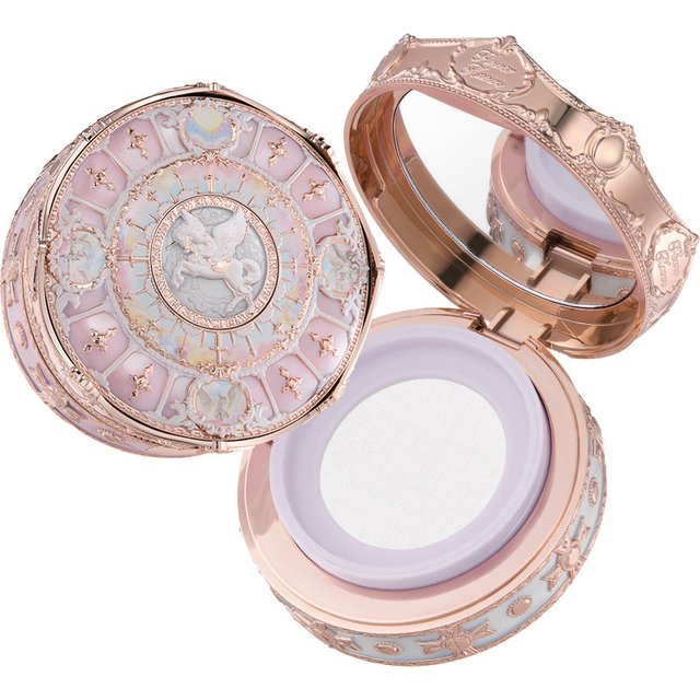 Flower Knows Knight Unicorn Loose Setting Powder Lightweight Airy Blurring Finish Pore Minimizing Soft Focus Oil Control Makeup