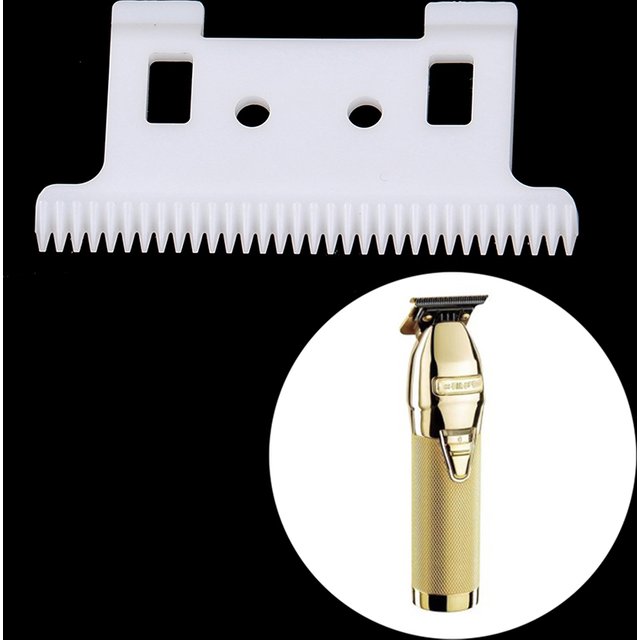 32 Teeth Zirconia Ceramic Blade For Babyliss707 787 Clipper Engraving Electric Push Scissors Replacement Parts Hair Trimmer