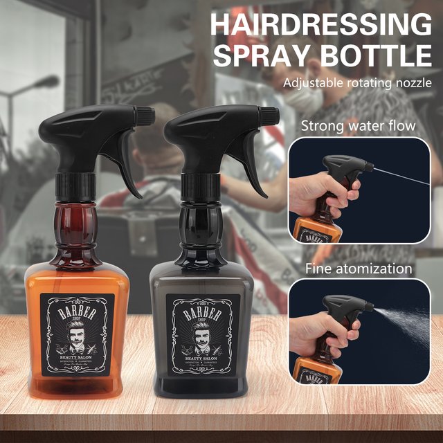 Bouteille de pulvérisation pour barbier, rechargeable, pour Salon de coiffure, outils pour cheveux, eau pour soins capillaires