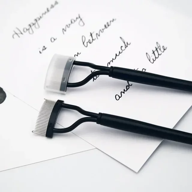 Lash Stainless Steel Eyelash Portable Eyelash Brush Comb Mascara Curl Eye Combing Tools Eyelash Curler Makeup Lash Separator