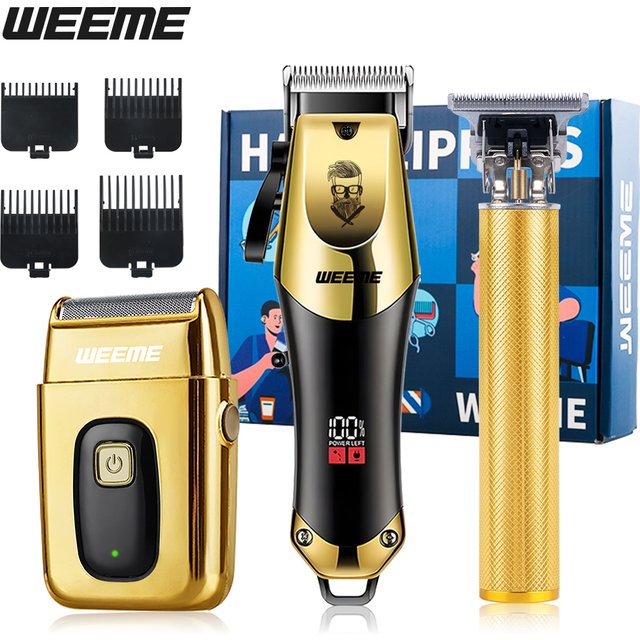 3-in-1 USB Rechargeable Men's Barber Kit, Wireless Hair Clipper & Beard Trimmer for Home/Salon, Perfect Gift for men